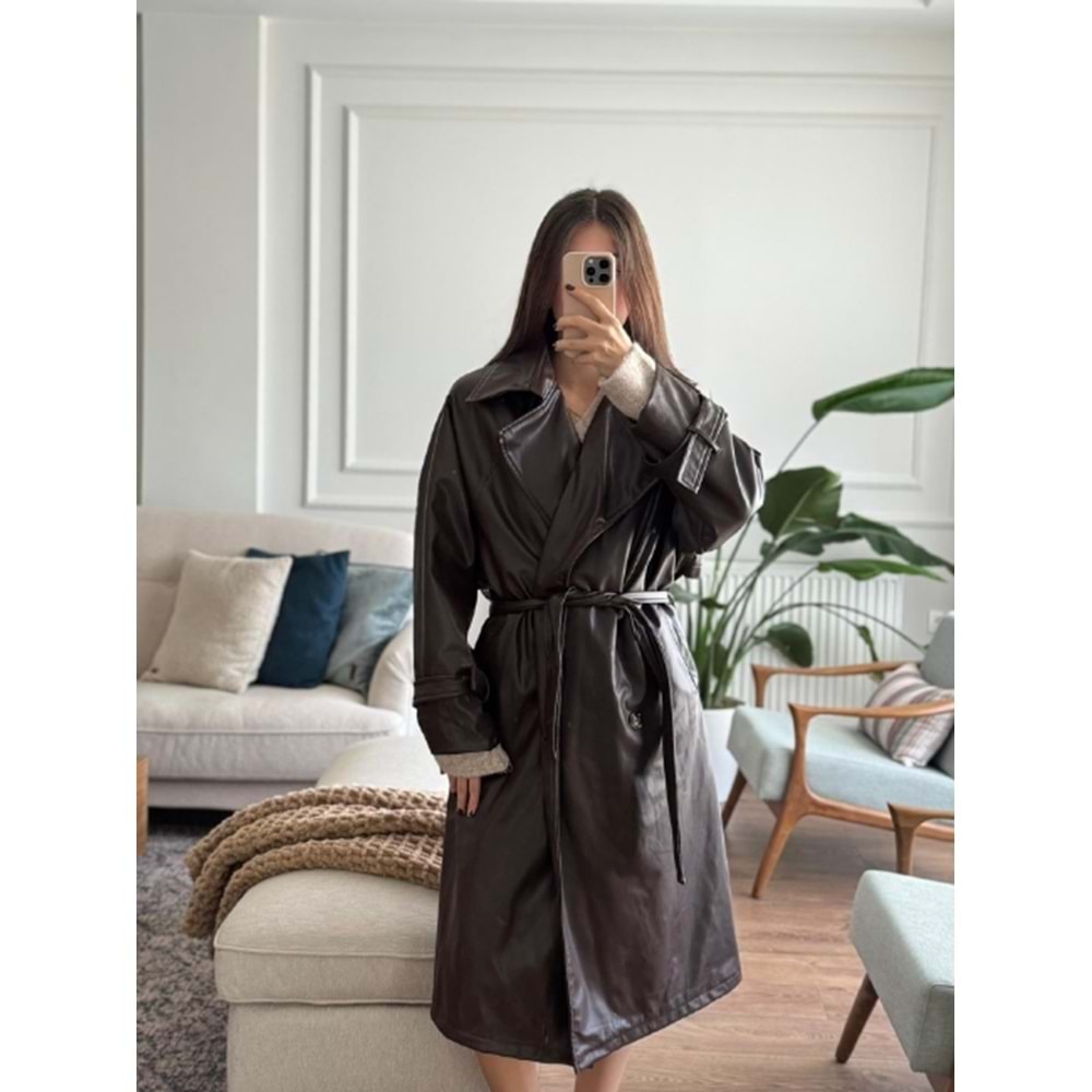 TRENÇKOT 4002 - QATRE - 25KTRÇ4002 - KAHVE - STANDART