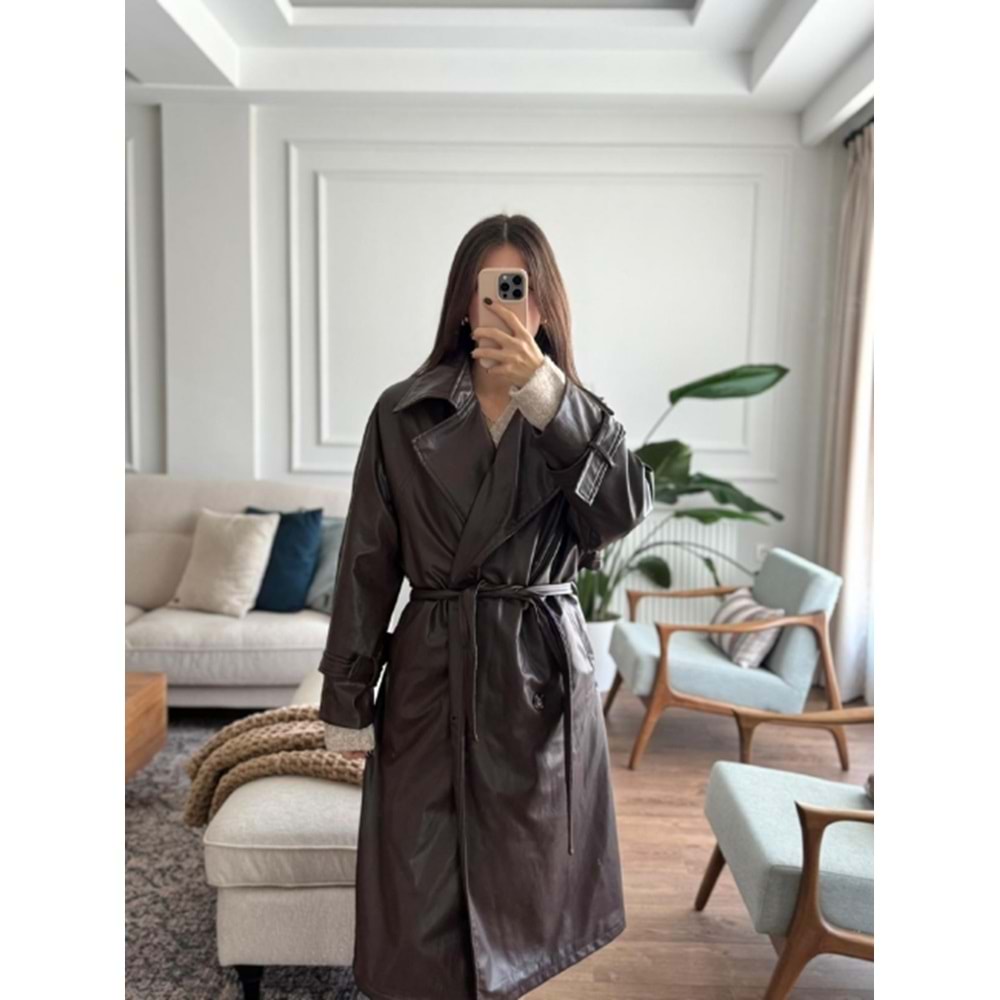 TRENÇKOT 4002 - QATRE - 25KTRÇ4002 - KAHVE - STANDART