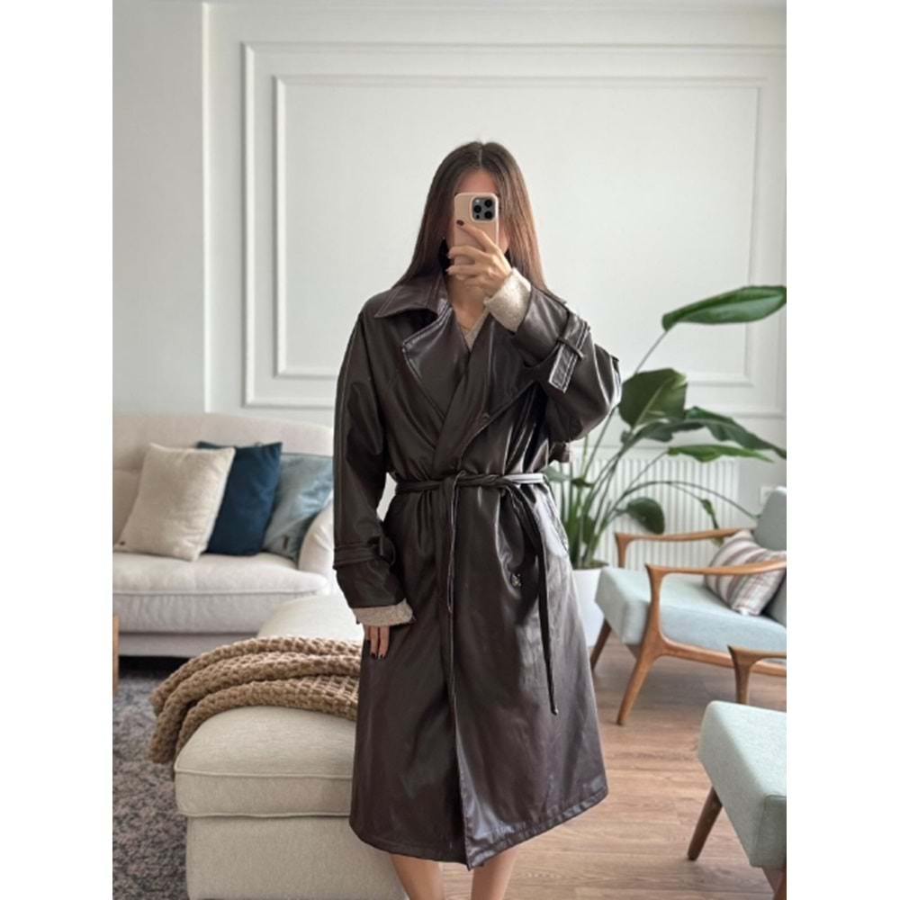 TRENÇKOT 4002 - QATRE - 25KTRÇ4002 - KAHVE - STANDART