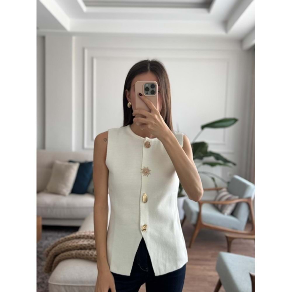 YELEK 2002 - QATRE - 25KYLK2002 - BEYAZ - STANDART