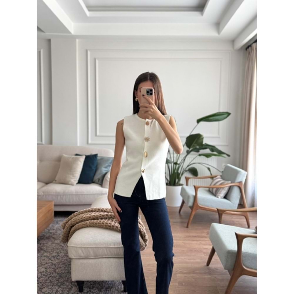 YELEK 2002 - QATRE - 25KYLK2002 - BEYAZ - STANDART