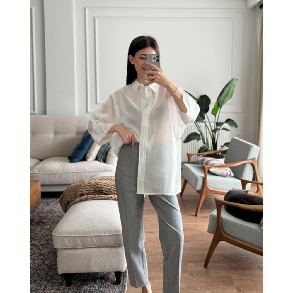 GÖMLEK 3440 - QATRE - 25KGM3440 - BEYAZ - S