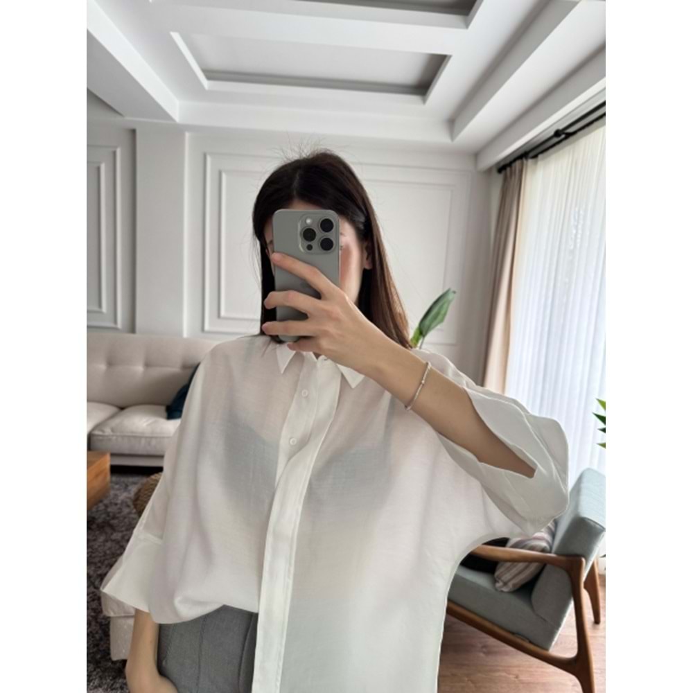 GÖMLEK 3440 - QATRE - 25KGM3440 - BEYAZ - S