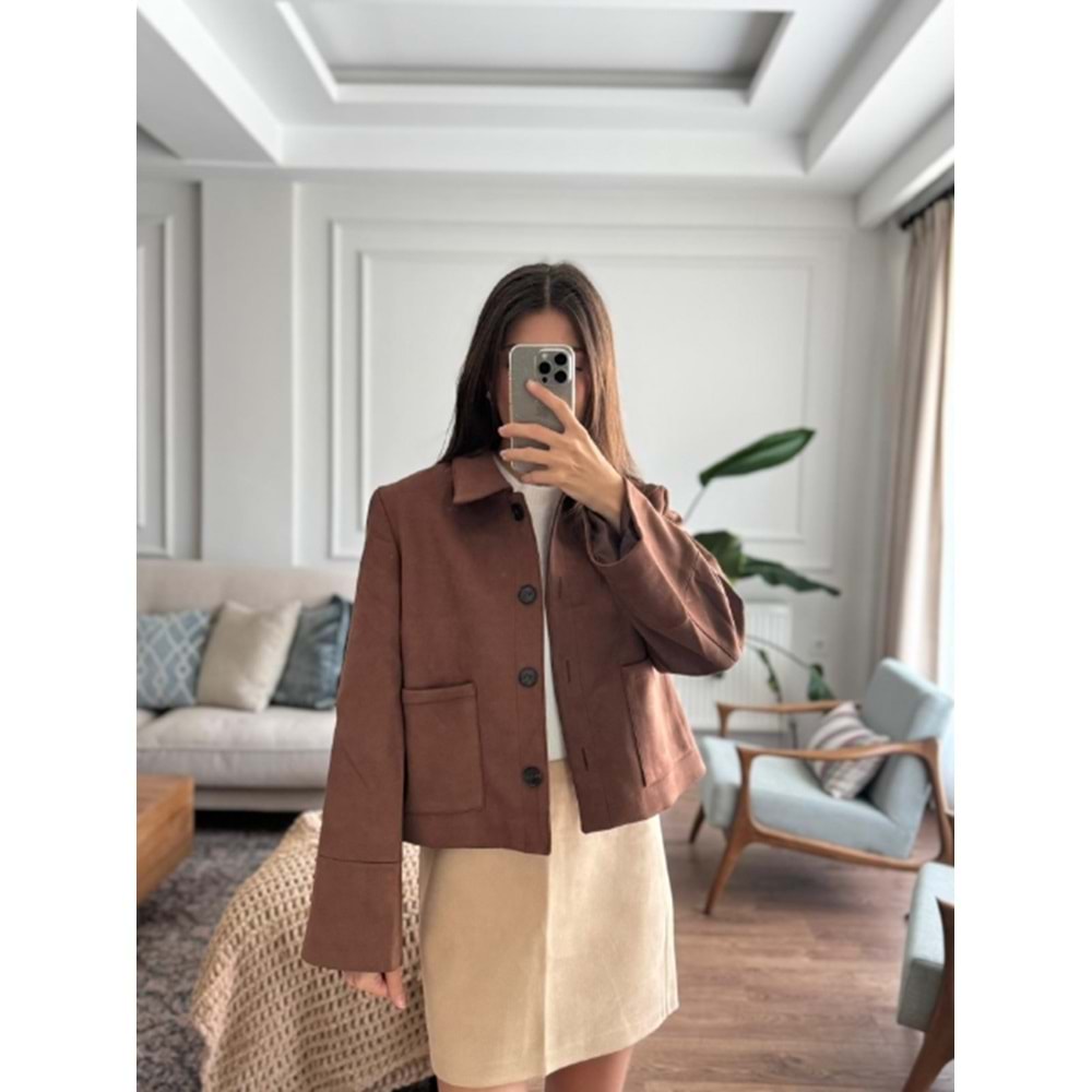 CEKET 5423 - QATRE - 25KCKT5423 - KAHVE - S