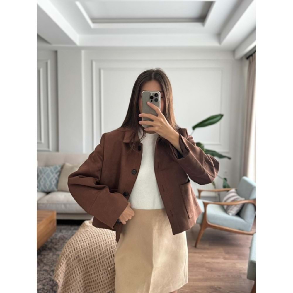 CEKET 5423 - QATRE - 25KCKT5423 - KAHVE - S