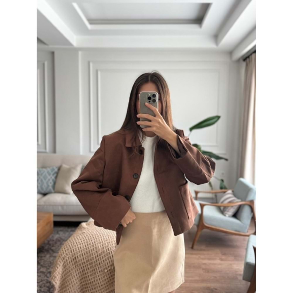 CEKET 5423 - QATRE - 25KCKT5423 - KAHVE - S