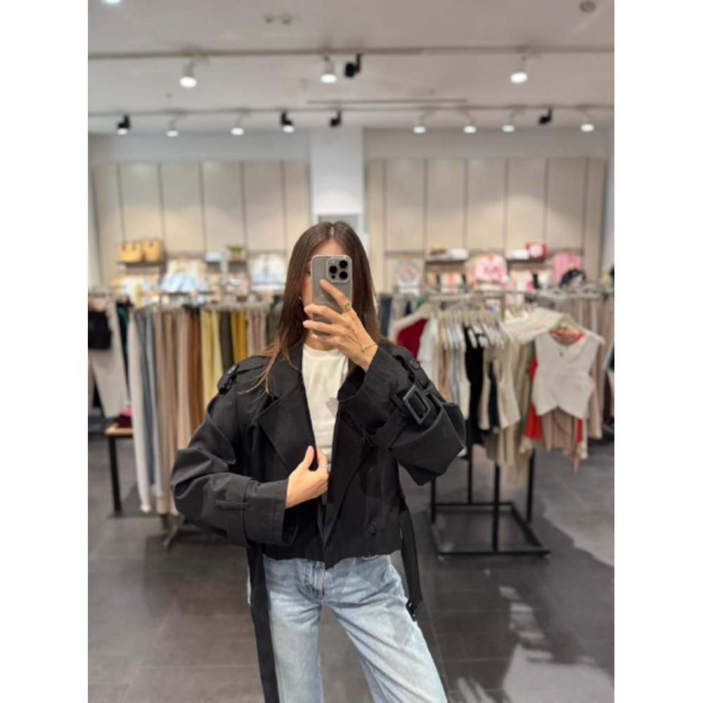 TRENÇKOT 6259 - QATRE - 25KTRÇ6259 - SİYAH - L