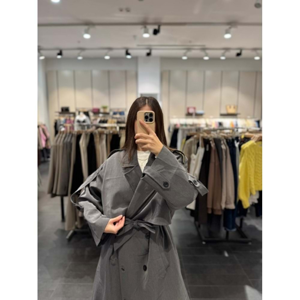 TRENÇKOT 9476 - QATRE - 25KTRÇ9476 - ANTRASİT - STANDART