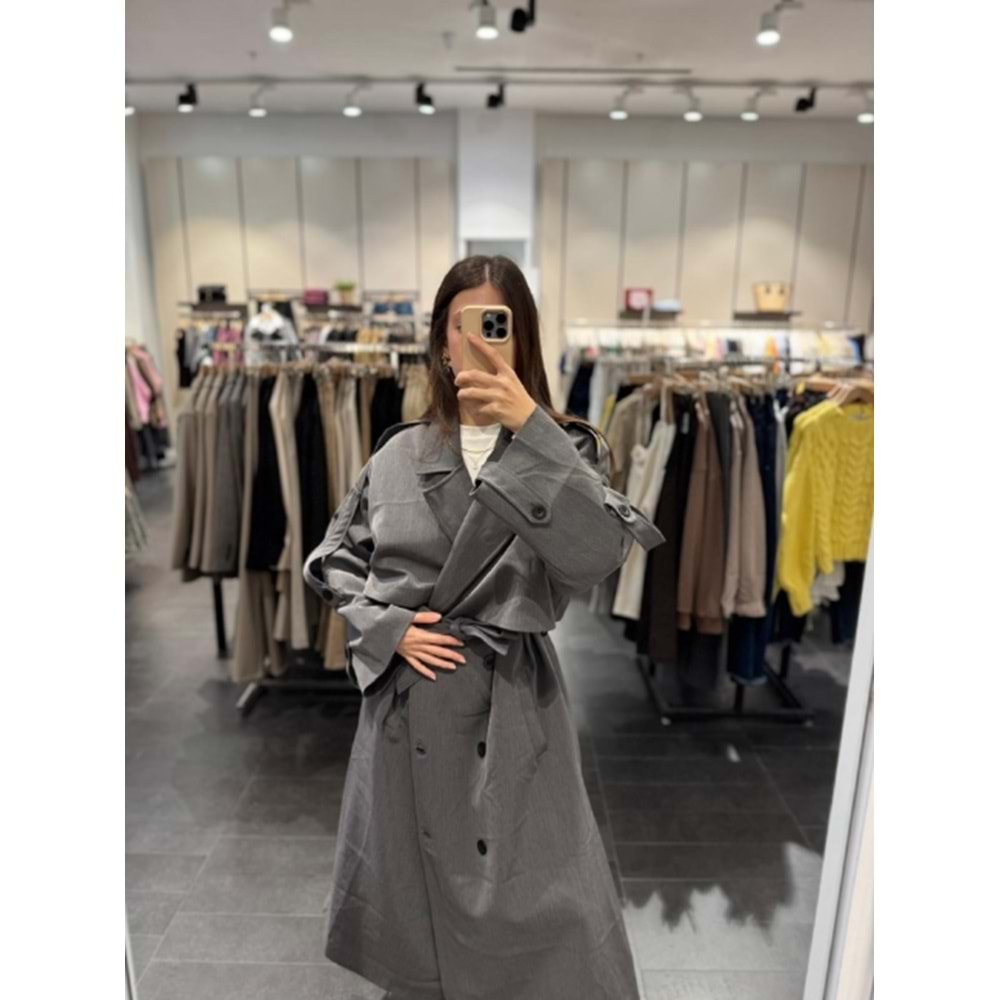 TRENÇKOT 9476 - QATRE - 25KTRÇ9476 - ANTRASİT - STANDART