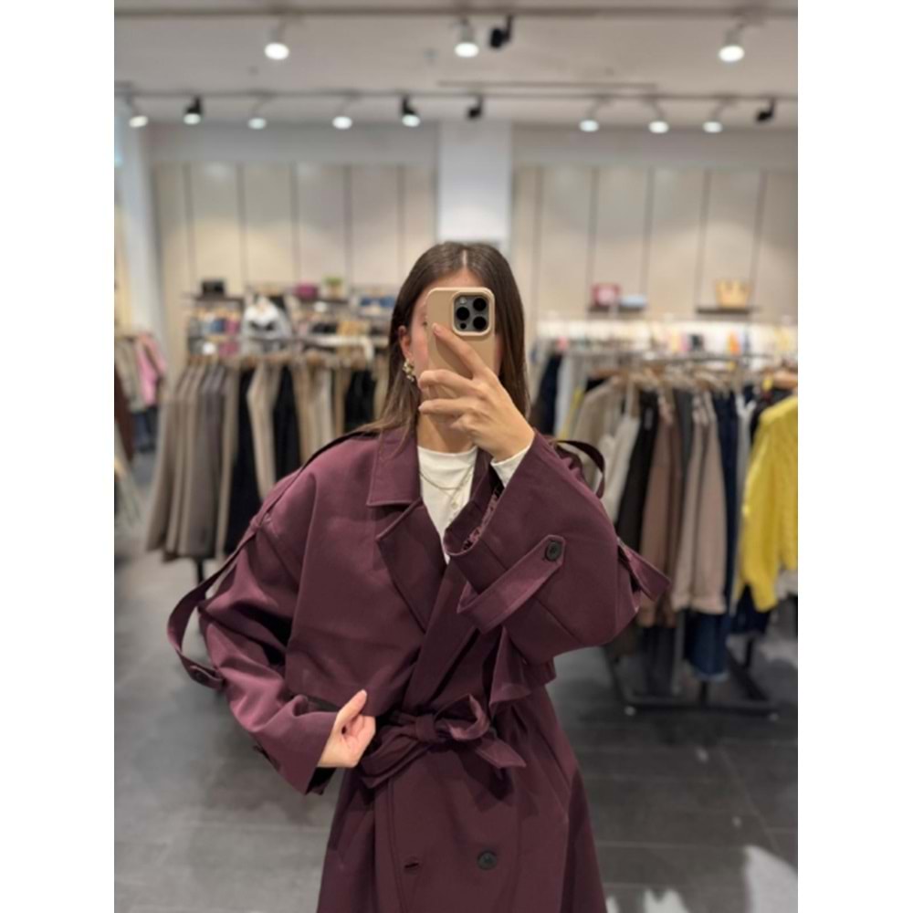 TRENÇKOT 9476 - QATRE - 25KTRÇ9476 - MÜRDÜM - STANDART