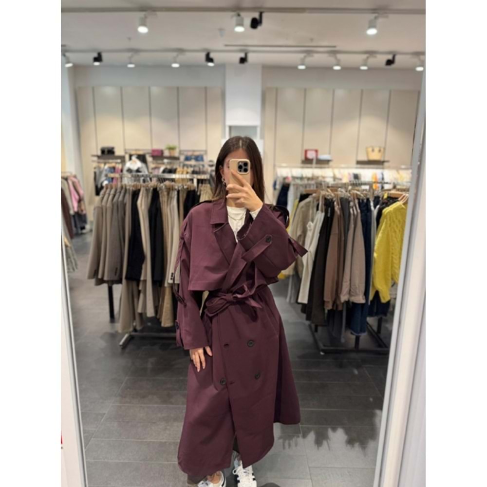 TRENÇKOT 9476 - QATRE - 25KTRÇ9476 - MÜRDÜM - STANDART