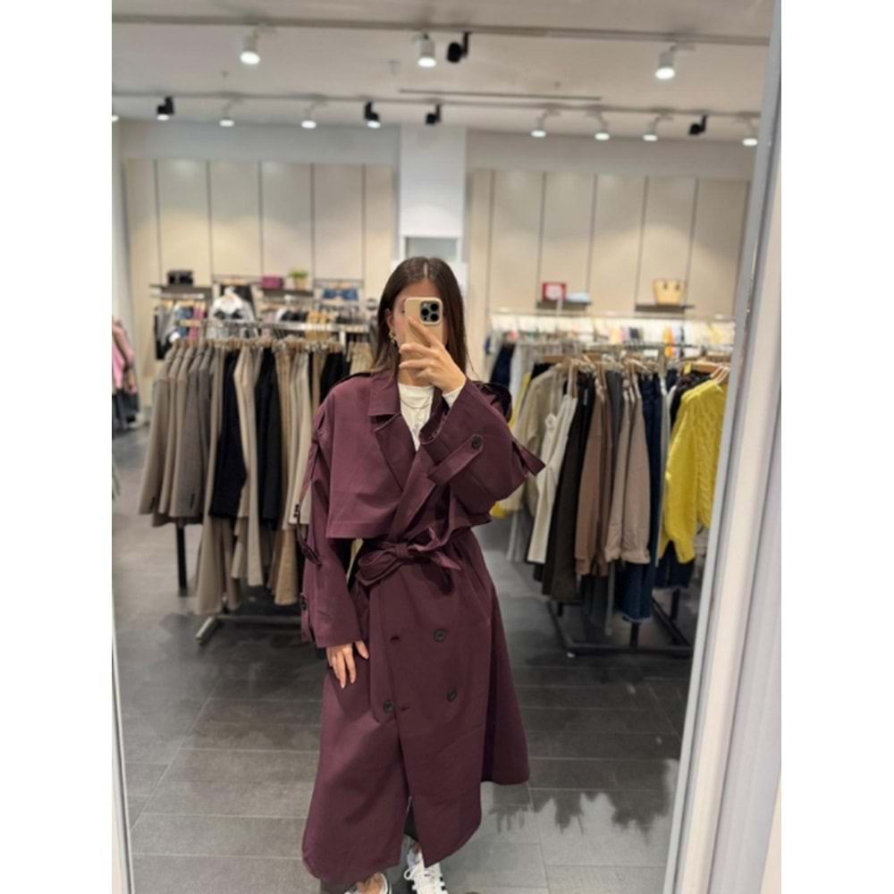 TRENÇKOT 9476 - QATRE - 25KTRÇ9476 - MÜRDÜM - STANDART