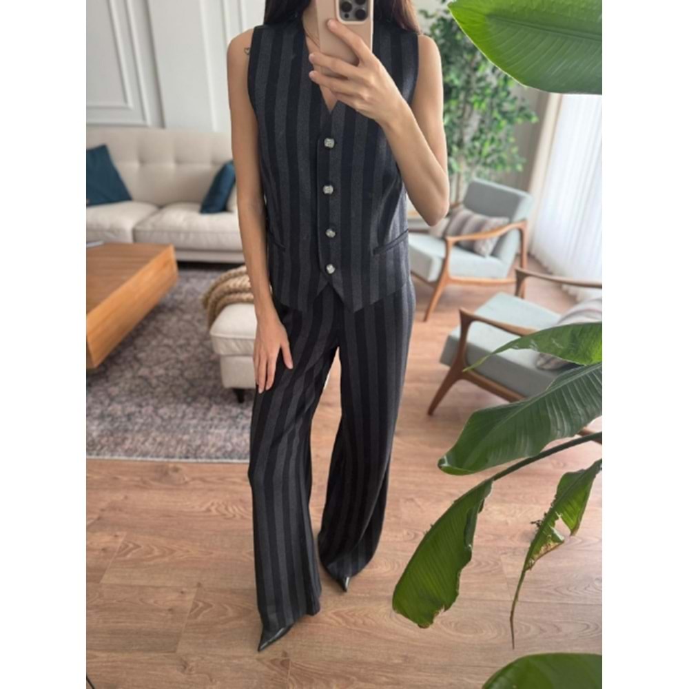 PANTOLON 7157 - QATRE - 25KPN7157 - SİYAH - S