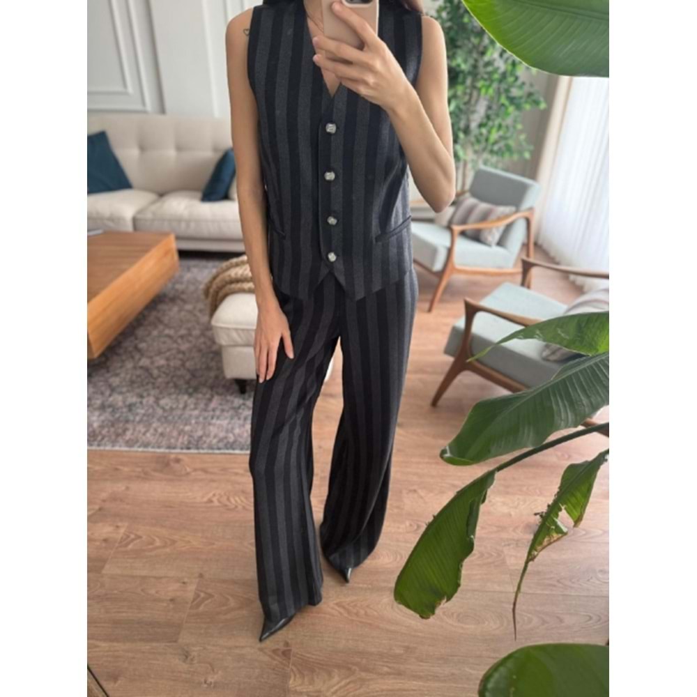 PANTOLON 7157 - QATRE - 25KPN7157 - SİYAH - S