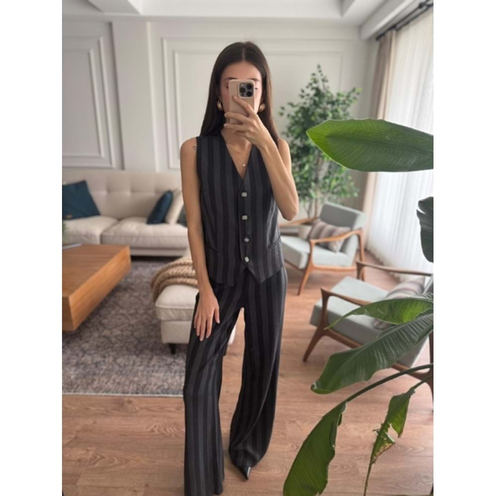 PANTOLON 7157 - QATRE - 25KPN7157 - SİYAH - S