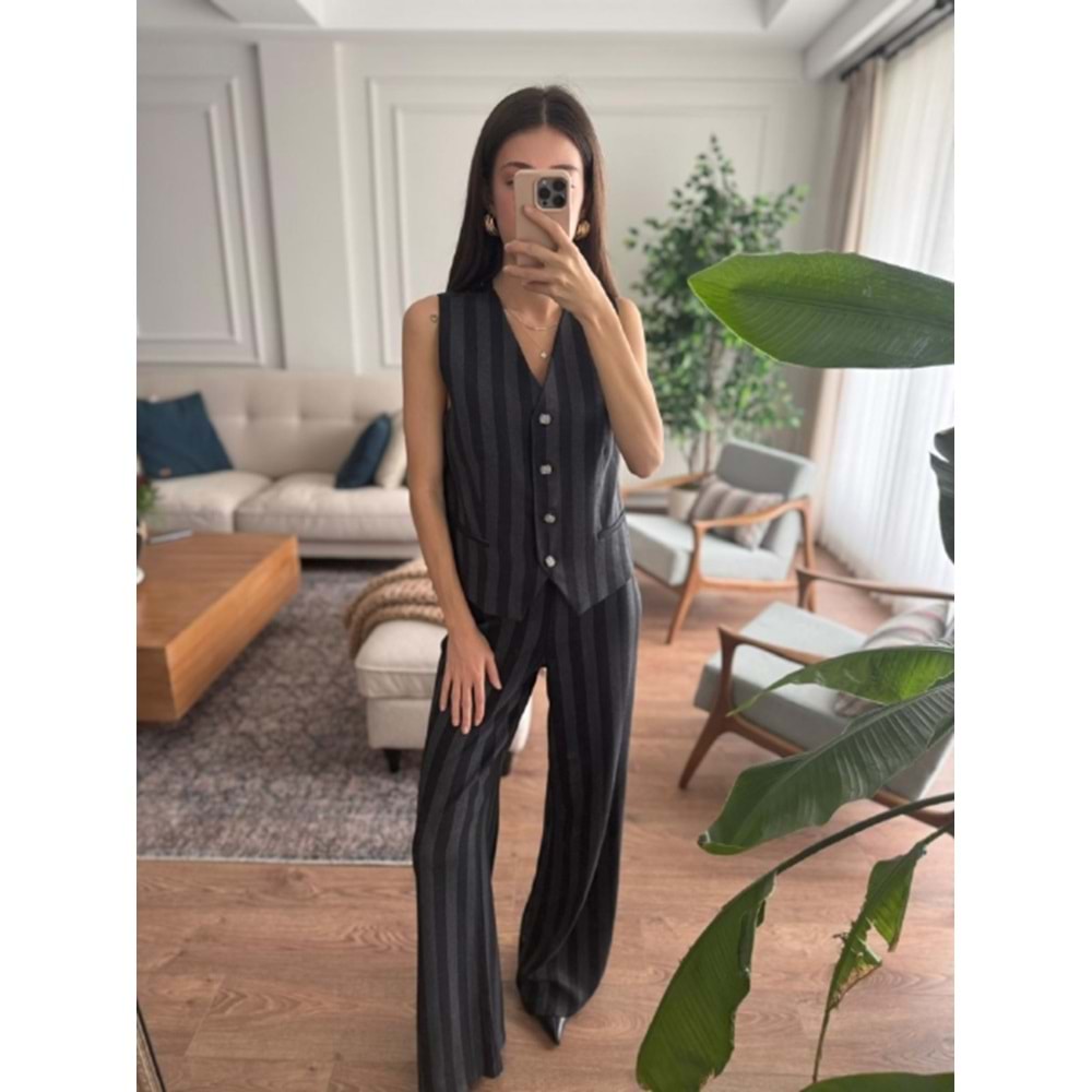 PANTOLON 7157 - QATRE - 25KPN7157 - SİYAH - S