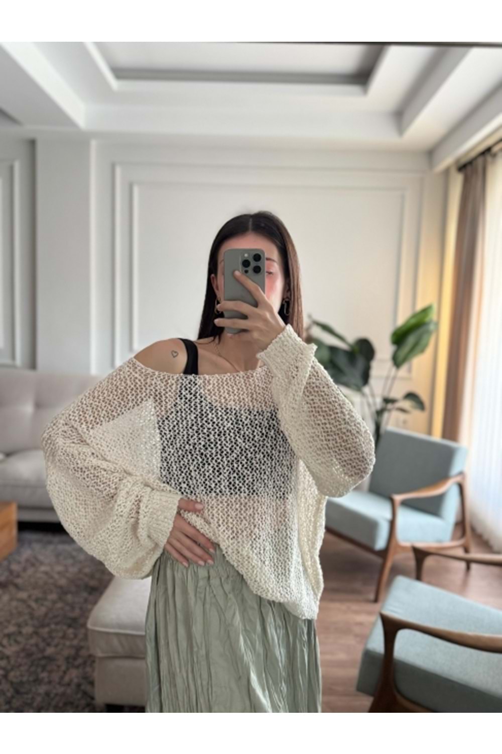 TRİKO 4412 - QATRE - 26YTR4412 - EKRU