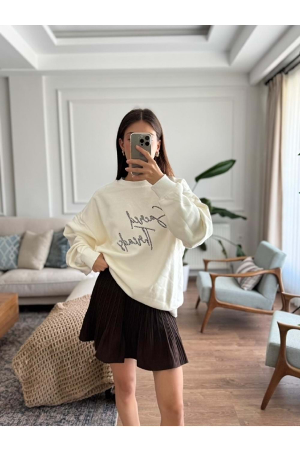 SWEATSHIRT 0964 - QATRE - 25KSW0964 - EKRU