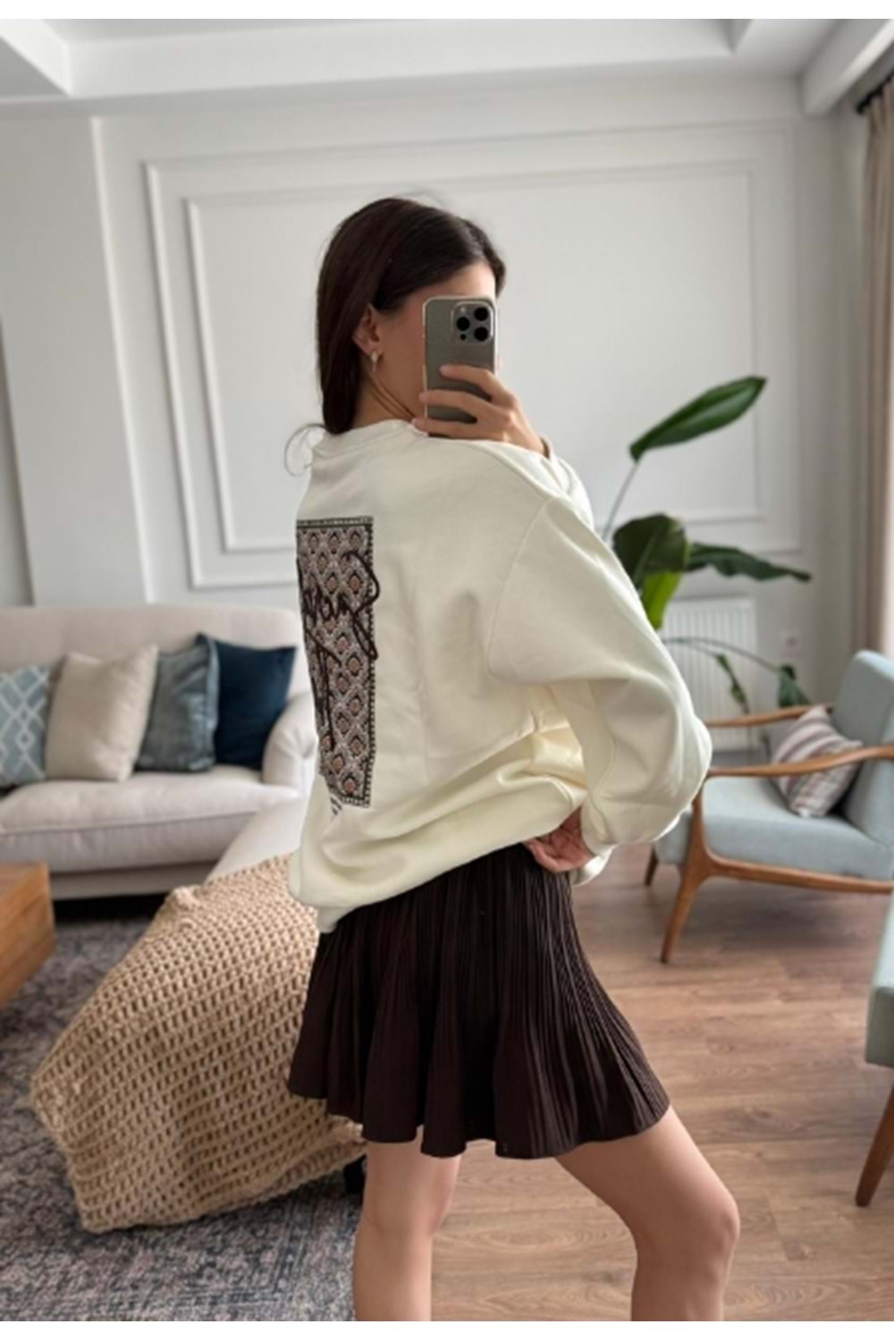 SWEATSHIRT 0964 - QATRE - 25KSW0964 - EKRU