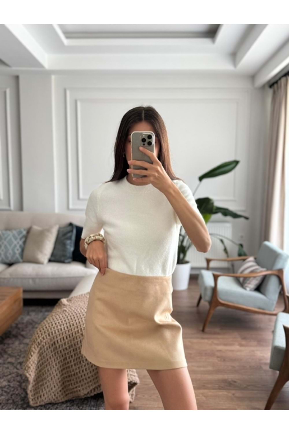 TRİKO 4767 - QATRE - 25KTR4767 - EKRU