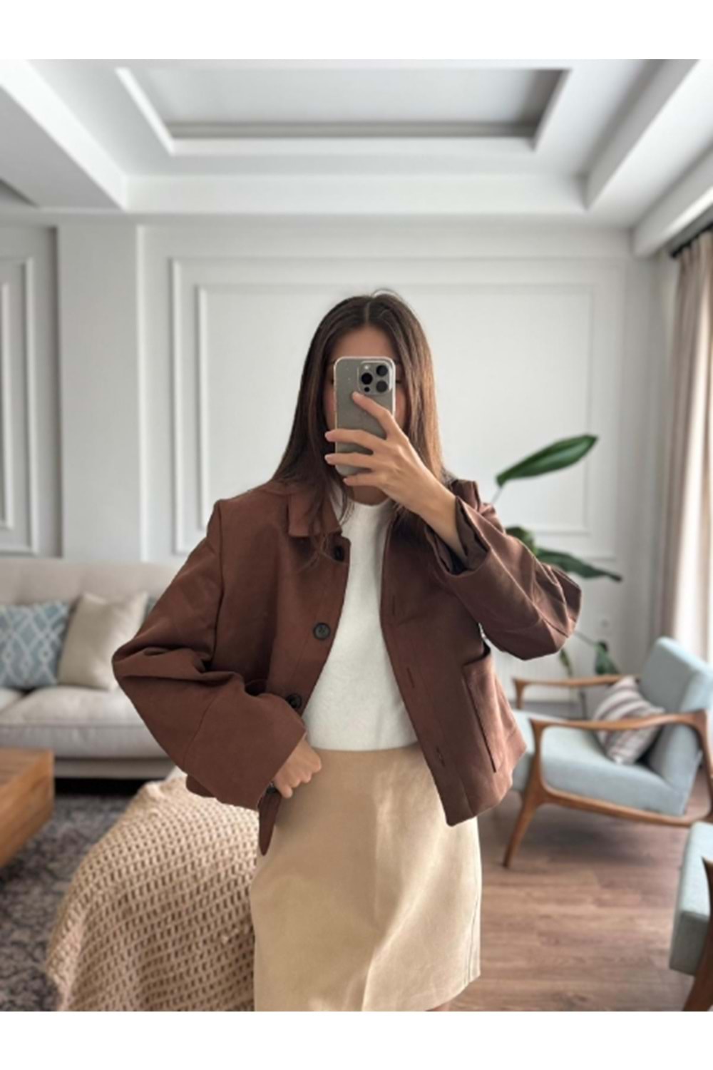 CEKET 5423 - QATRE - 25KCKT5423 - KAHVE