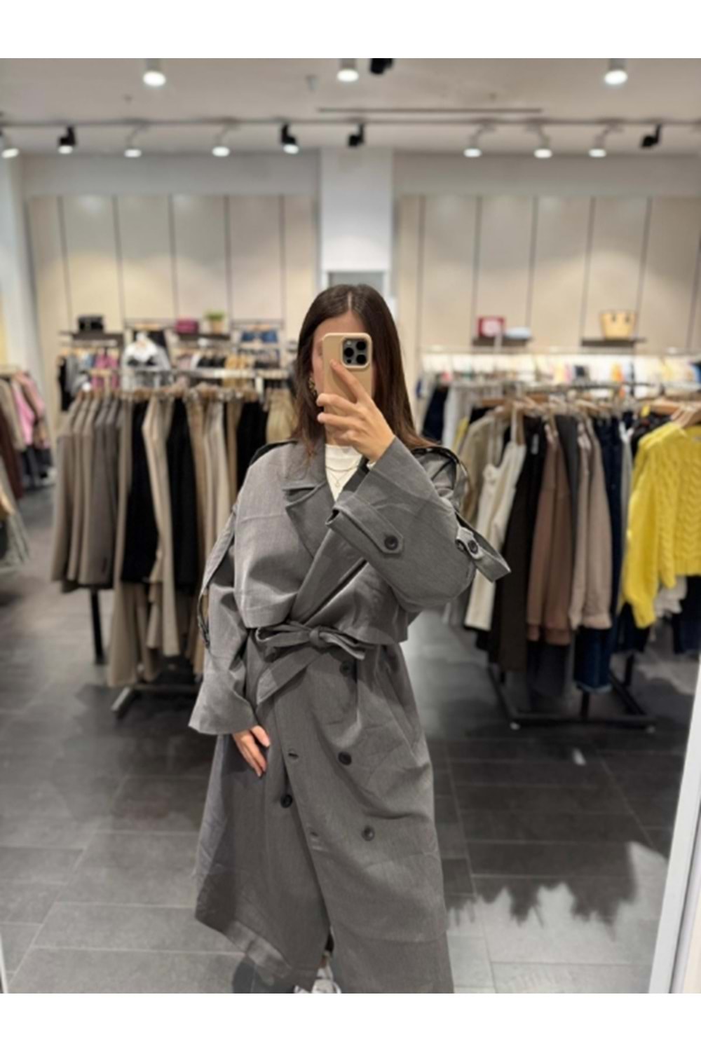 TRENÇKOT 9476 - QATRE - 25KTRÇ9476 - ANTRASİT