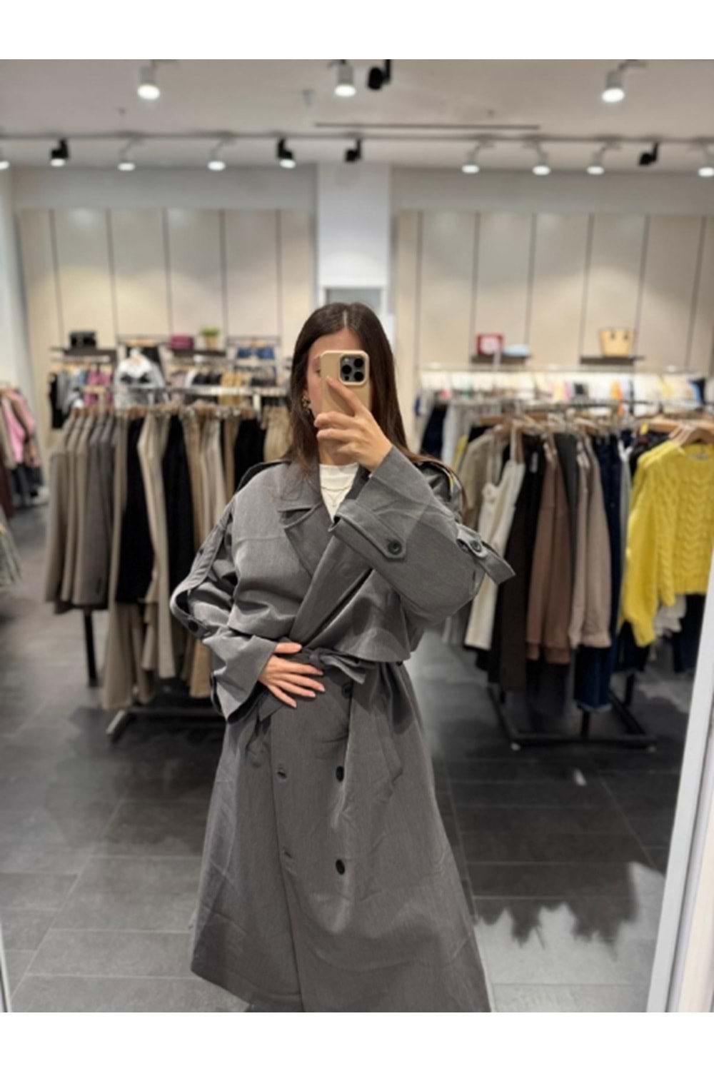 TRENÇKOT 9476 - QATRE - 25KTRÇ9476 - ANTRASİT