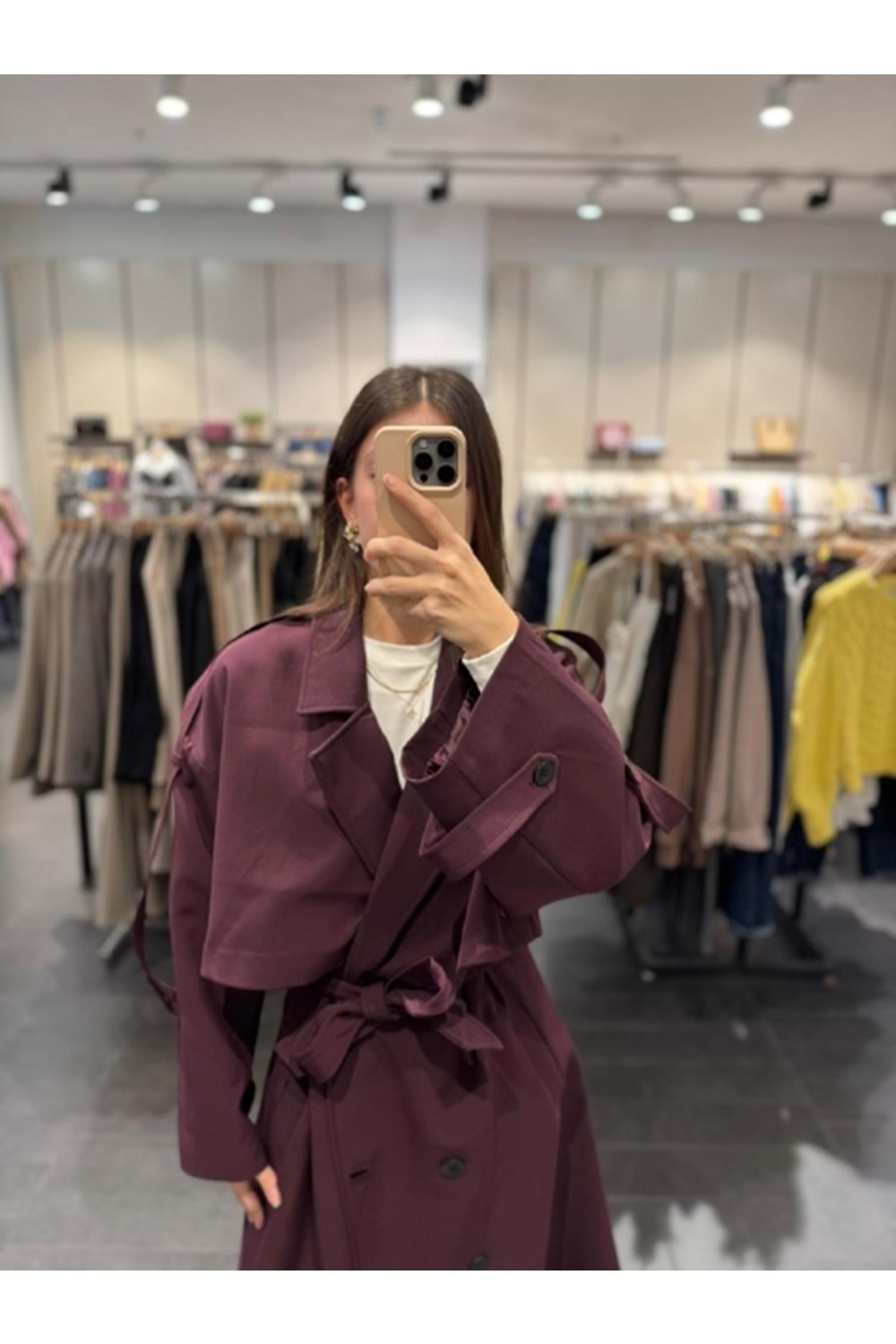 TRENÇKOT 9476 - QATRE - 25KTRÇ9476 - MÜRDÜM