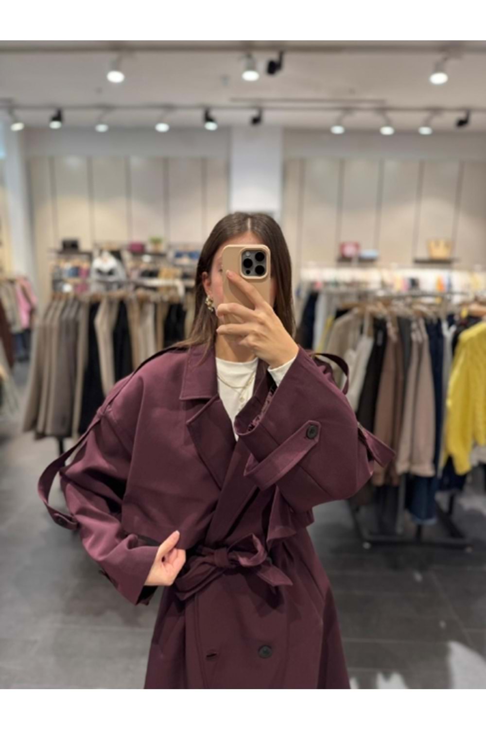 TRENÇKOT 9476 - QATRE - 25KTRÇ9476 - MÜRDÜM