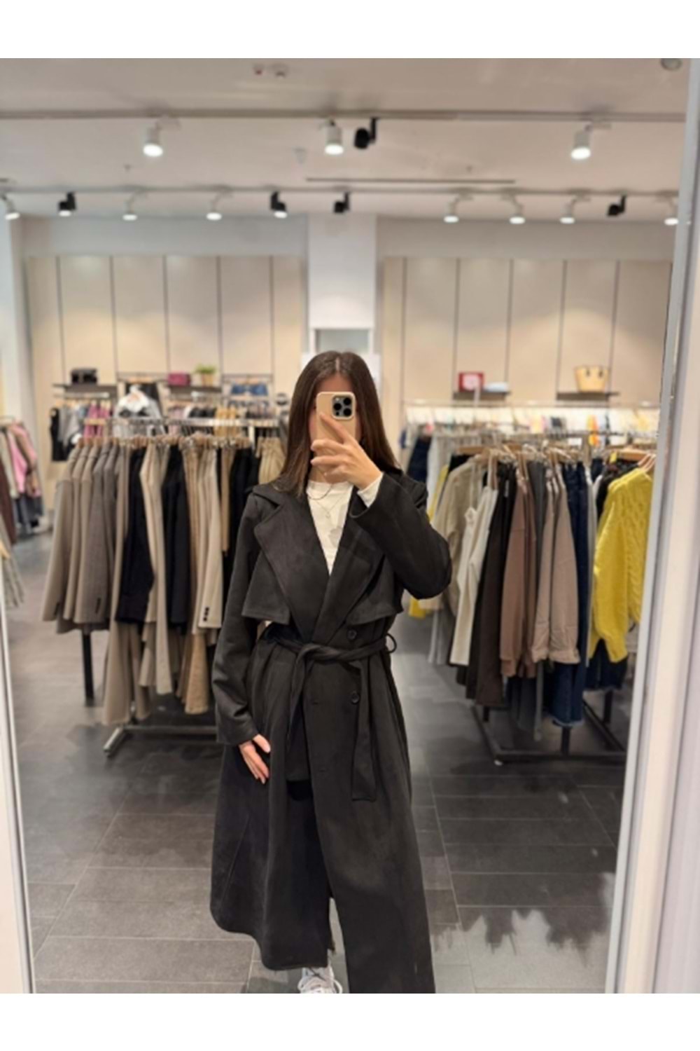 TRENÇKOT 4001 - QATRE - 25KTRÇ4001 - SİYAH