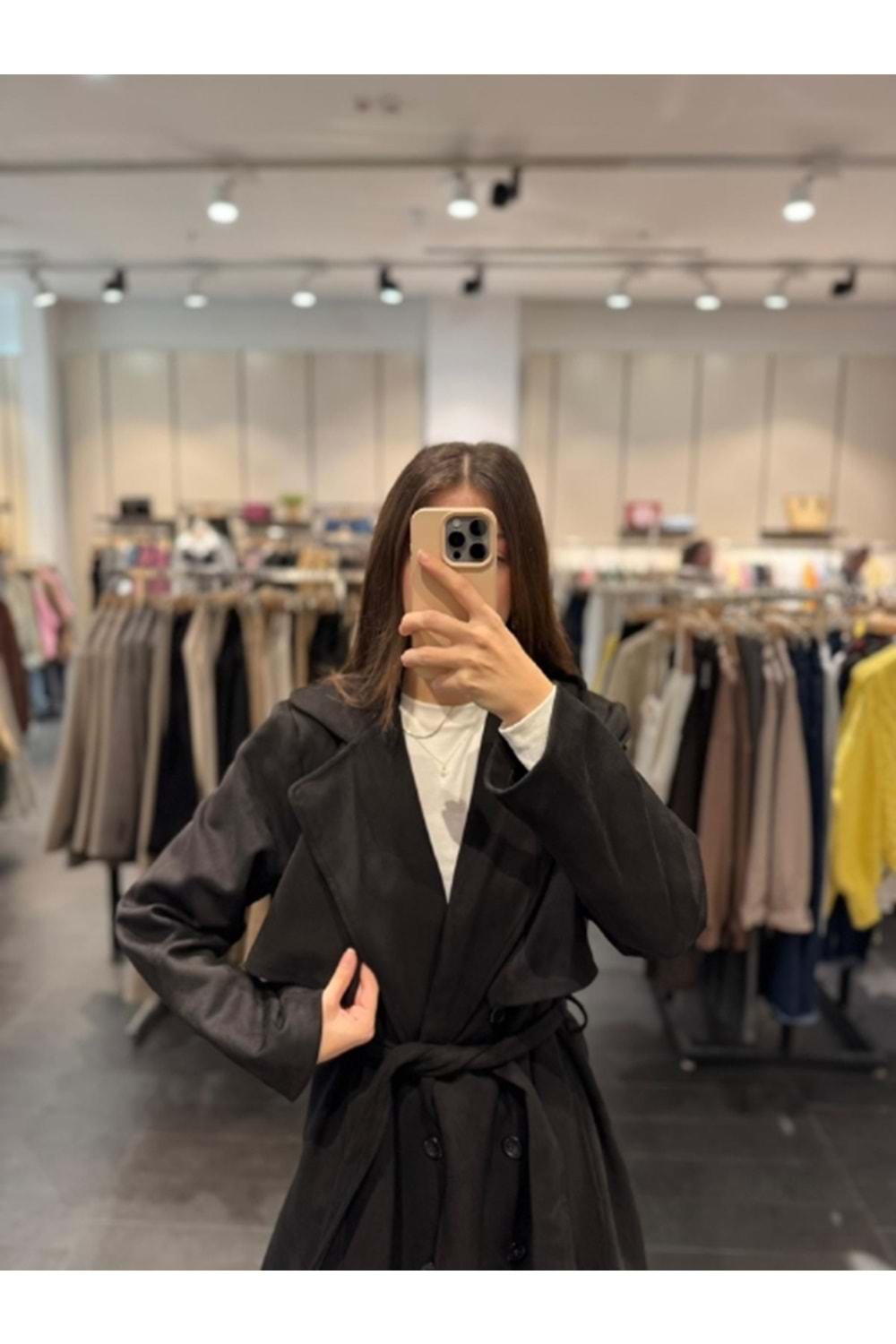 TRENÇKOT 4001 - QATRE - 25KTRÇ4001 - SİYAH