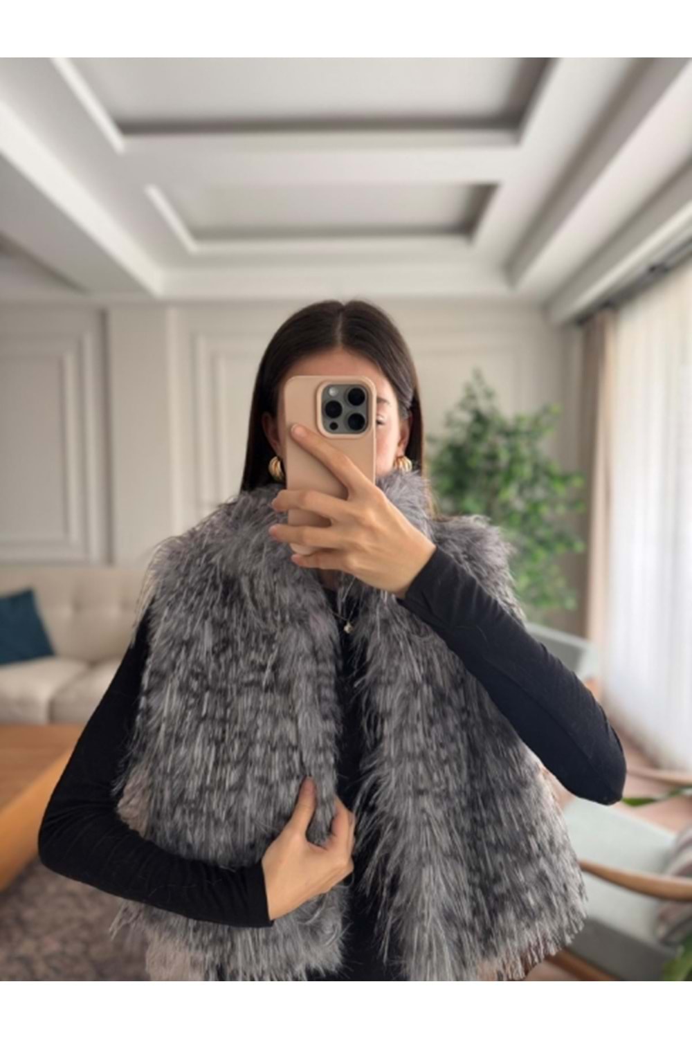 YELEK 7656 - QATRE - 25KYLK7656 - GRİ