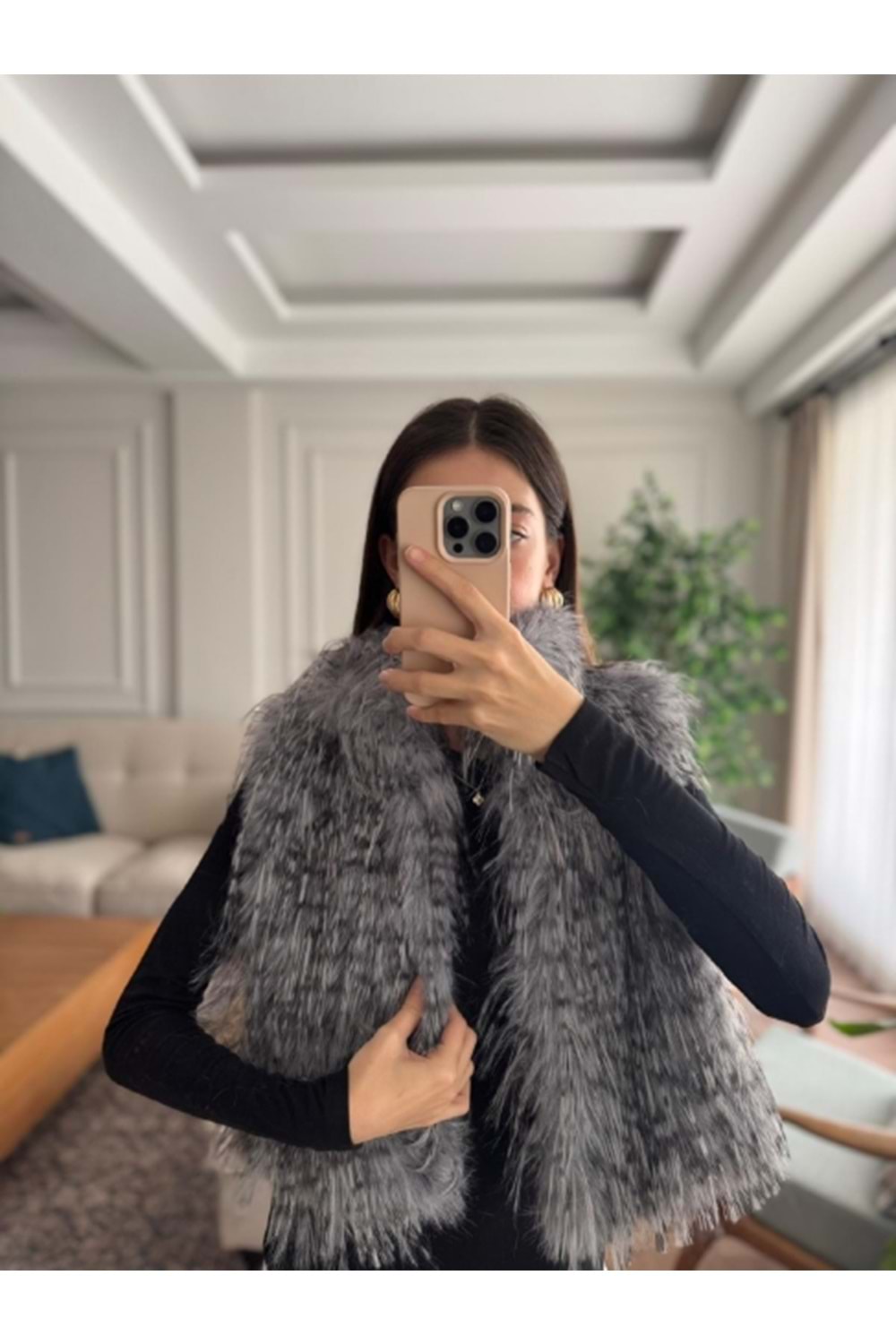 YELEK 7656 - QATRE - 25KYLK7656 - GRİ