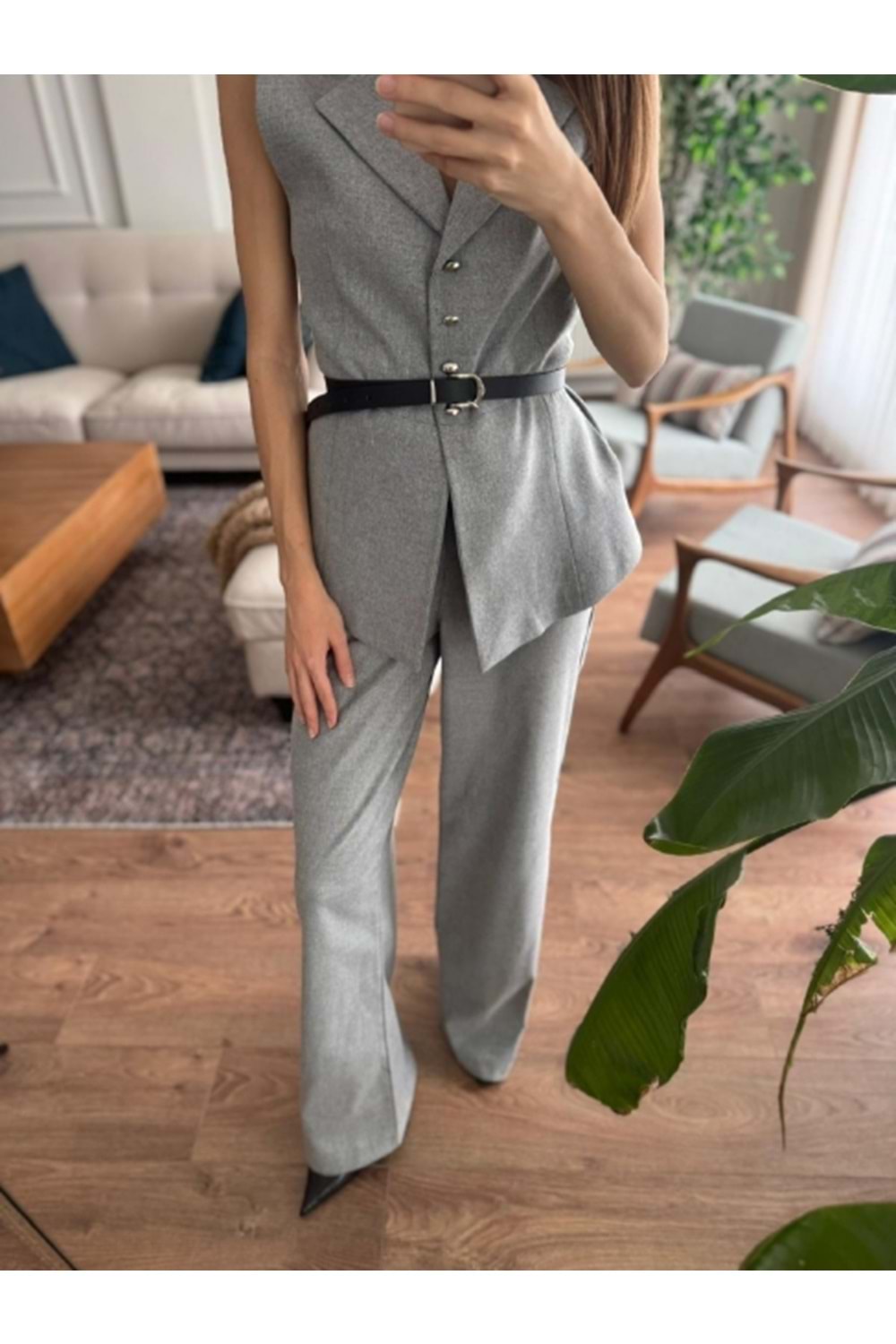 PANTOLON 9234 - QATRE - 25KPN9234 - GRİ