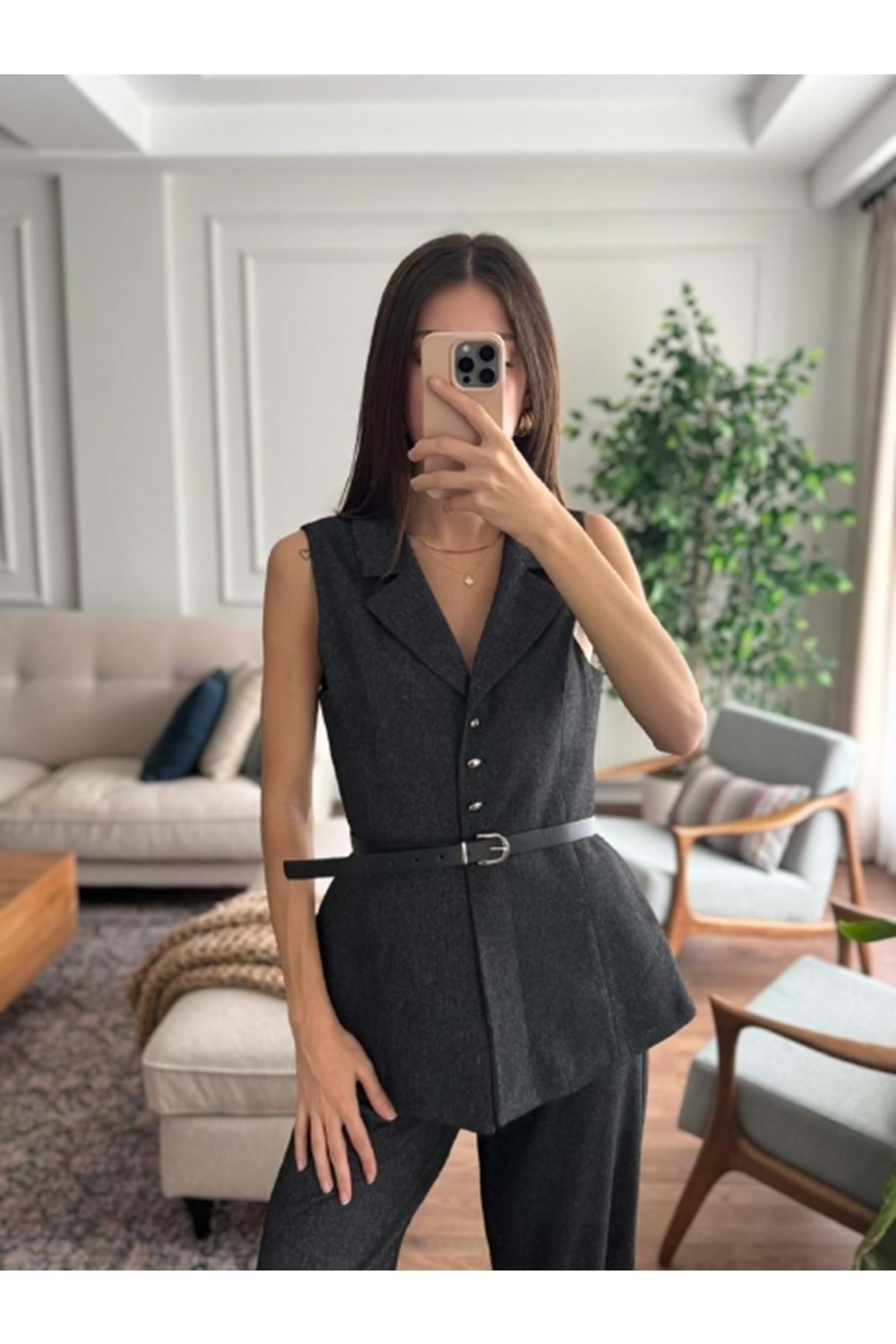 YELEK 9234 - QATRE - 25KYLK9234 - SİYAH