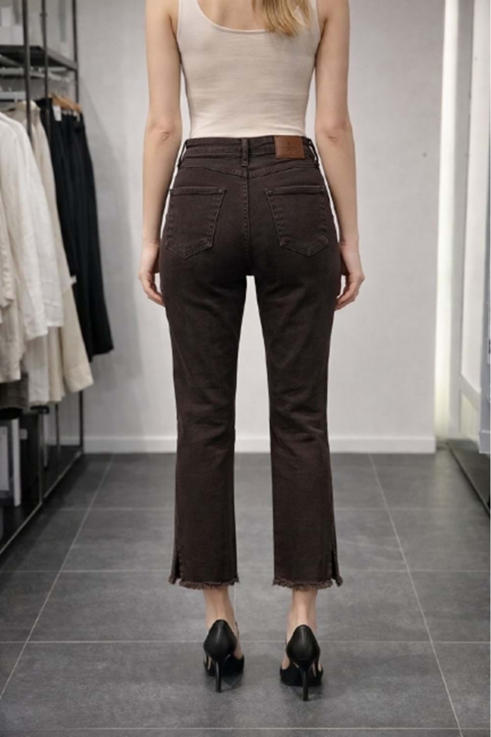 PANTOLON 7413 - QATRE - 26YPN7413 - DARK KAHVE