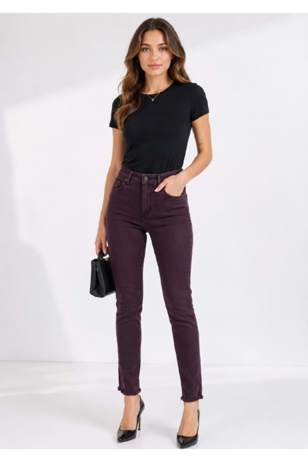 PANTOLON 7413 - QATRE - 26YPN7413 - BORDO