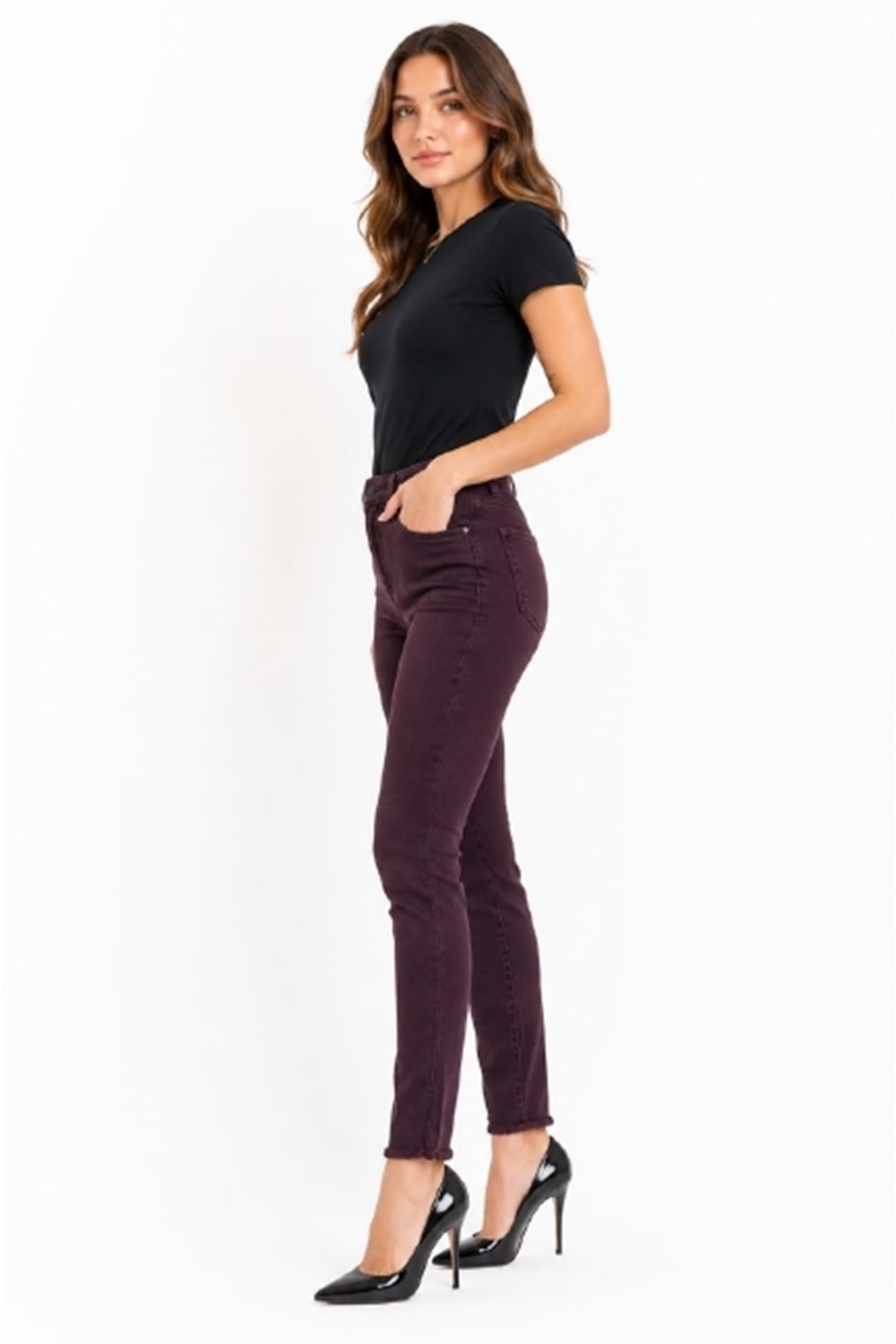PANTOLON 7413 - QATRE - 26YPN7413 - BORDO