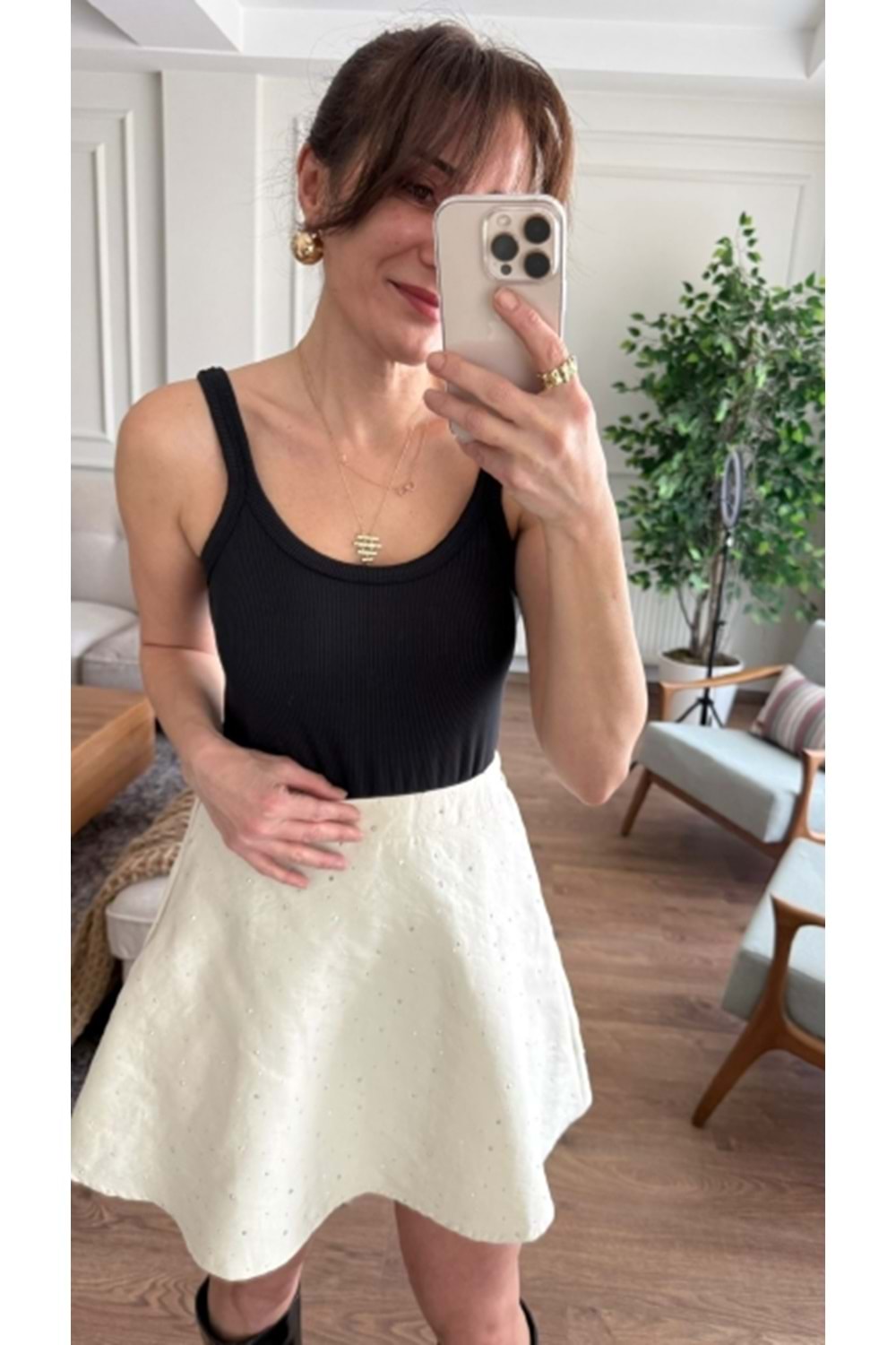 BLUZ 0620 - QATRE - 26YBL0620 - SİYAH