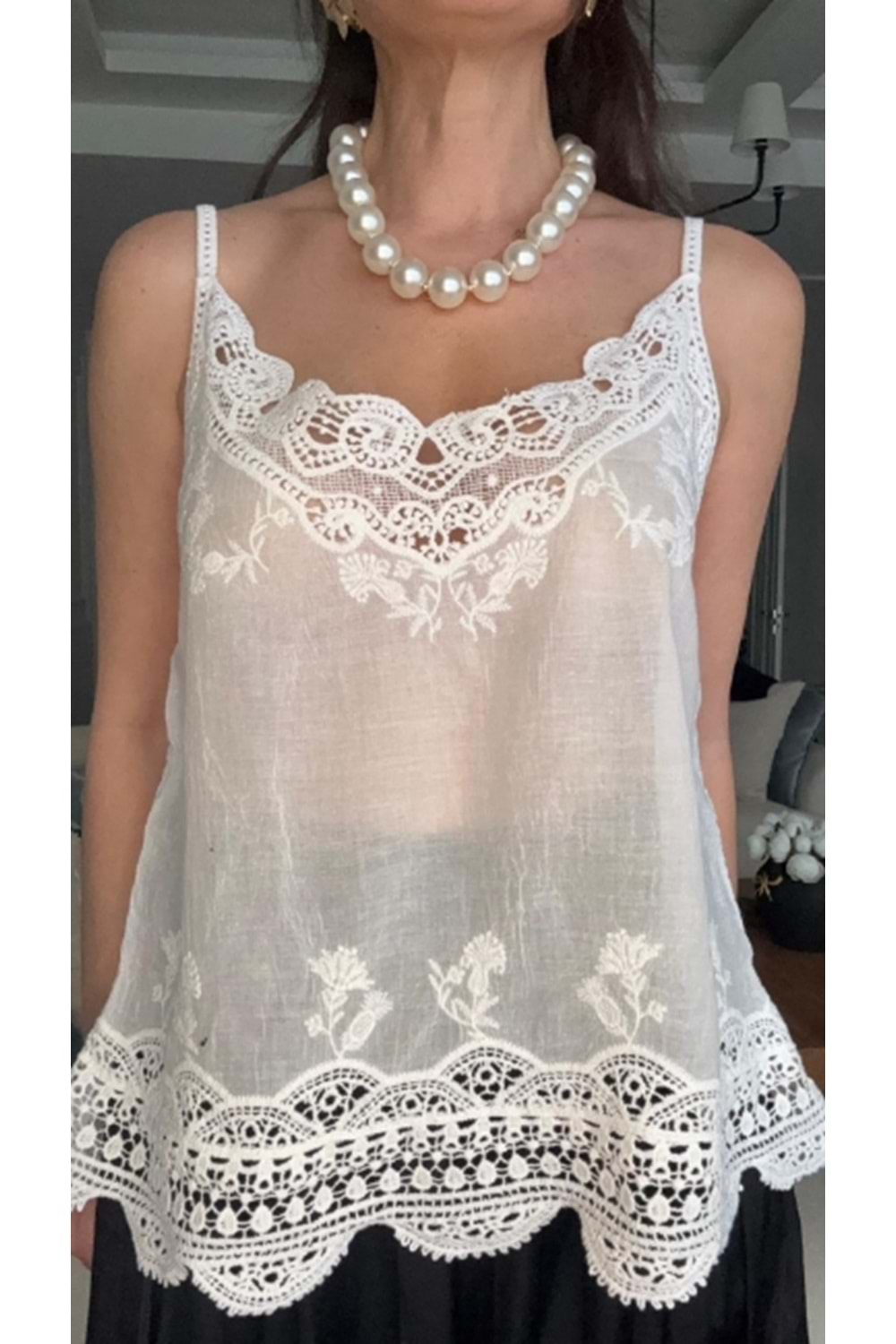 BLUZ 0890 - QATRE - 26YBL0890 - BEYAZ