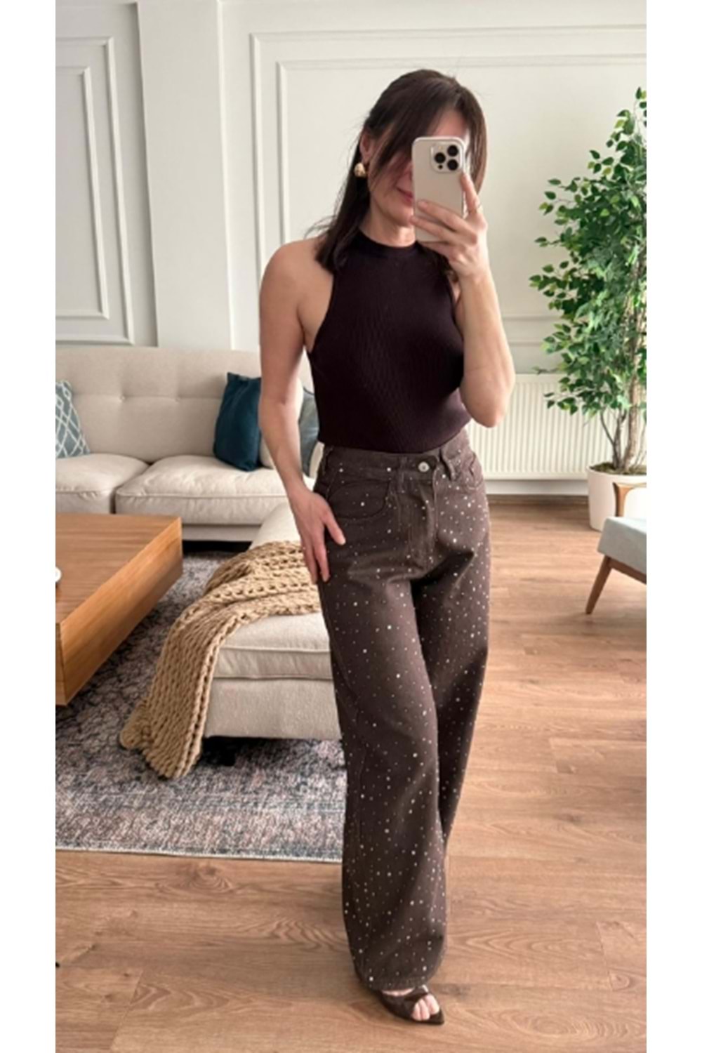 PANTOLON 8017 - QATRE - 26YPN8017 - KOYU KAHVE