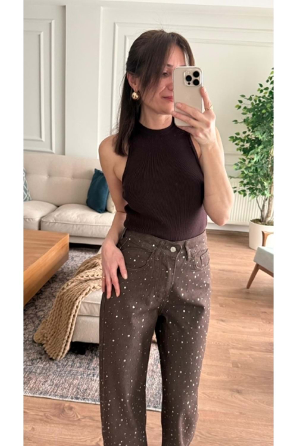 BLUZ 0001 - QATRE - 26YBL0001 - KAHVE