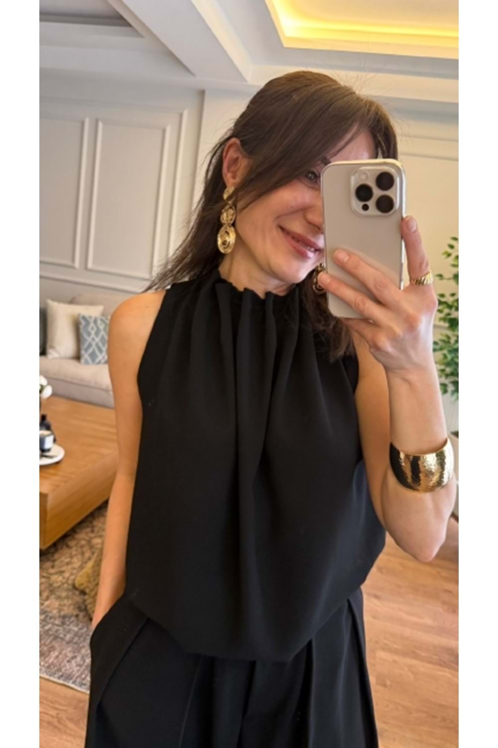 BLUZ 0011 - QATRE - 26YBL0011 - SİYAH