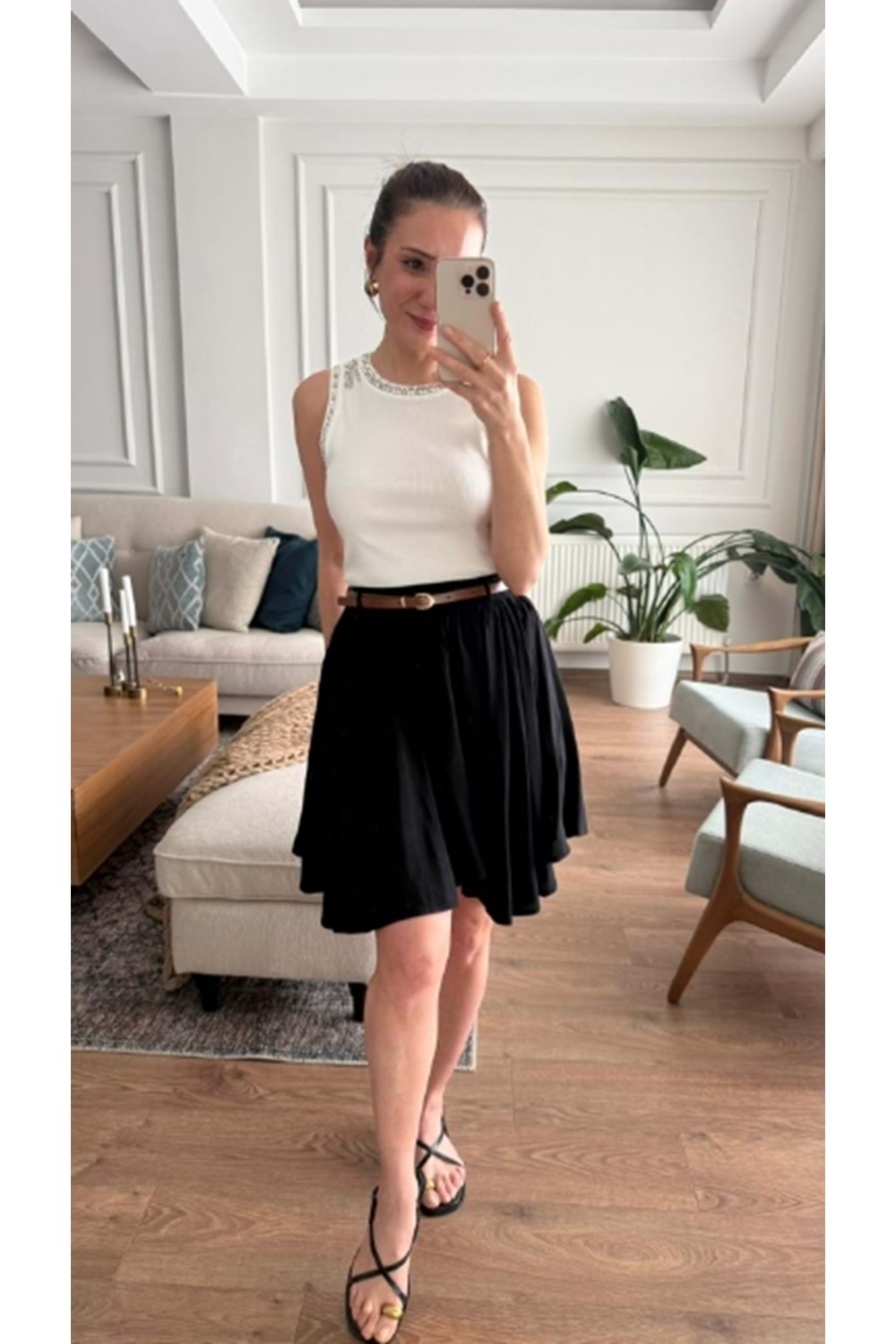 BLUZ 8162 - QATRE - 26YBL8162 - BEYAZ