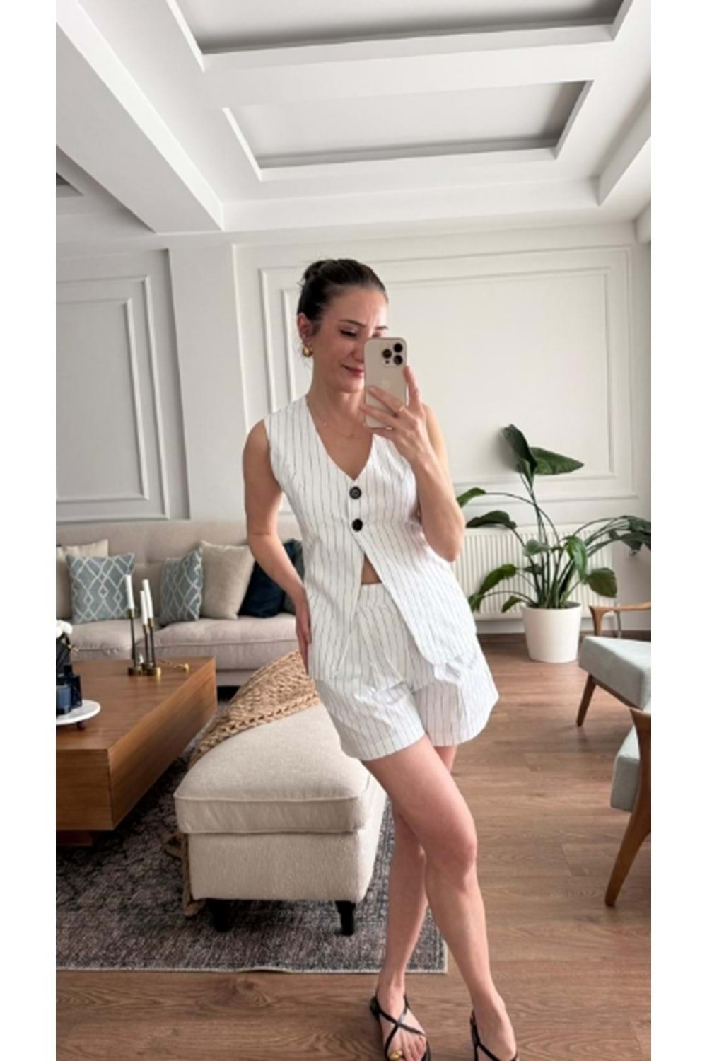 ŞORT 6299 - QATRE - 26YŞRT6299 - BEYAZ