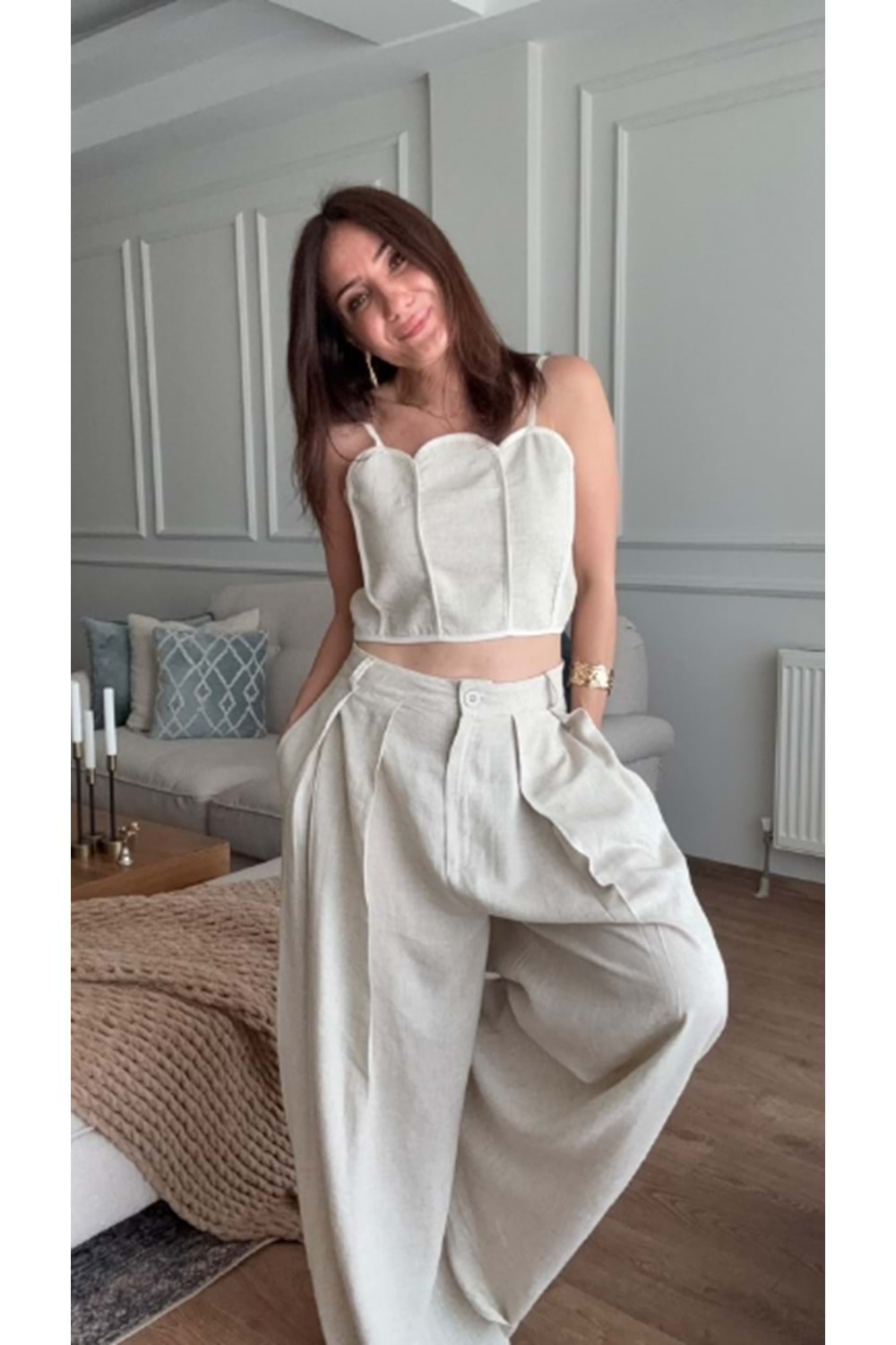 BLUZ 0012 - QATRE - 26YBL0012 - NATUREL