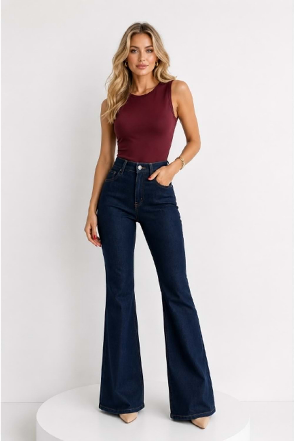 PANTOLON 7578 - QATRE - 26YPN7578 - RINSE