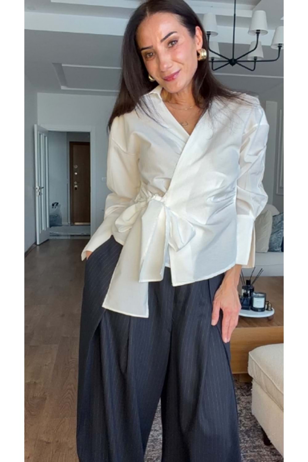 BLUZ 0130 - QATRE - 26KBL0130 - BEYAZ