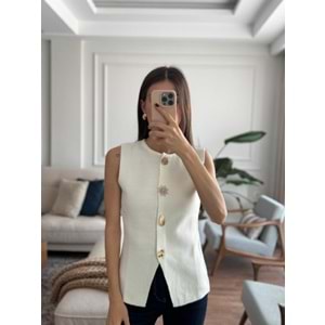 YELEK 2002 - QATRE - 25KYLK2002 - BEYAZ - STANDART