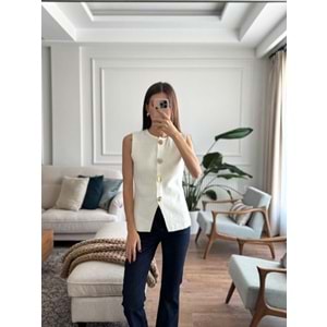 YELEK 2002 - QATRE - 25KYLK2002 - BEYAZ - STANDART